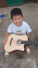 维卡斯（WEIKASI）民谣吉他初学者木吉他单板新手入门练习琴guitar吉它学生男女乐器 38英寸原木色+礼包【初学推荐】 实拍图