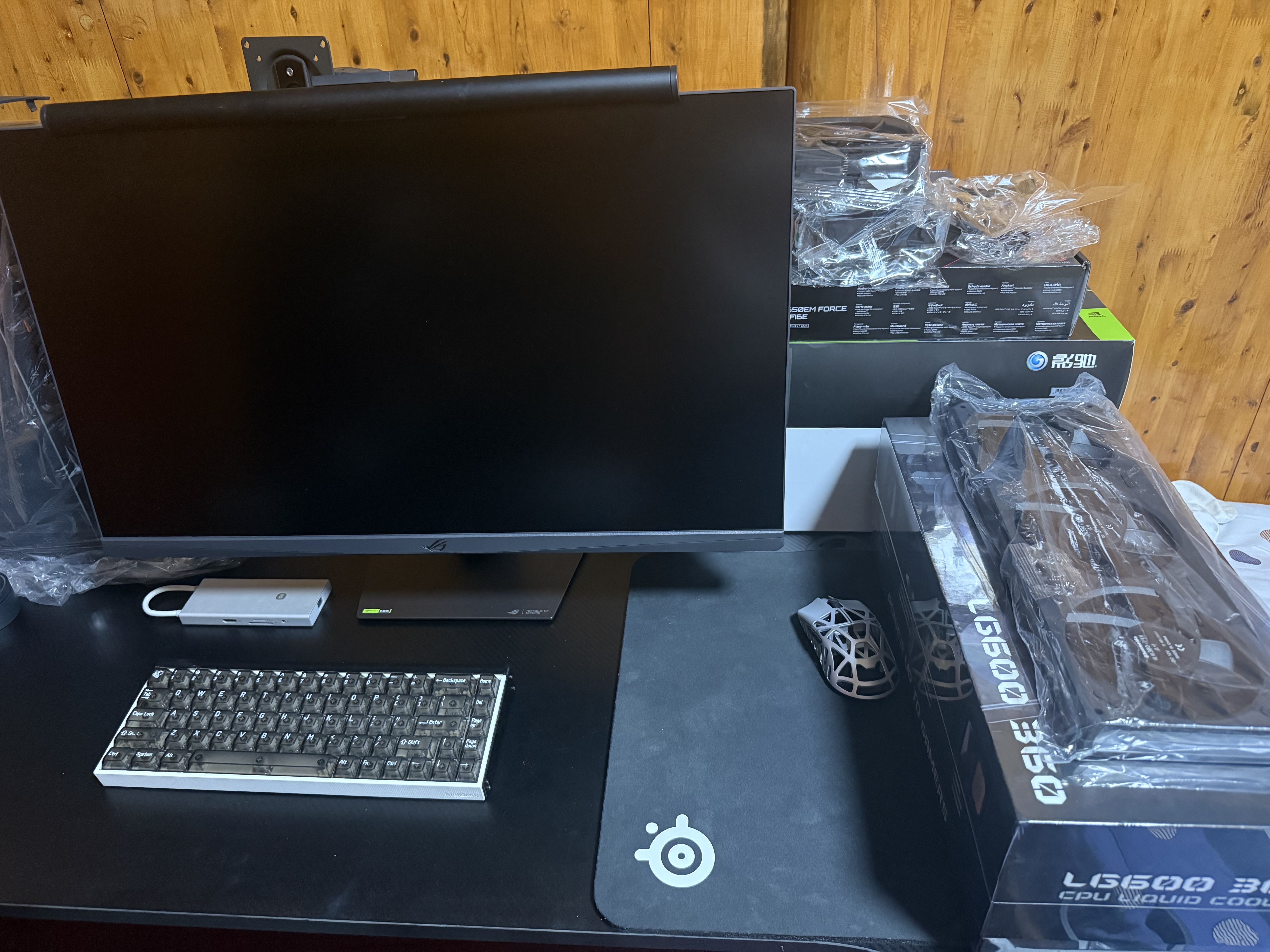 华硕ROG 绝神27 PLUS XG27UCMG 27英寸4K 240Hz三模2K 400Hz 1K 488Hz显示器电竞HDR400Type-C HDMI2.1 实拍图