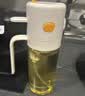 乐扣乐扣（LOCK&LOCK）倒喷两用油壶厨房玻璃醋酱油调料油瓶 550mL奶白色 实拍图