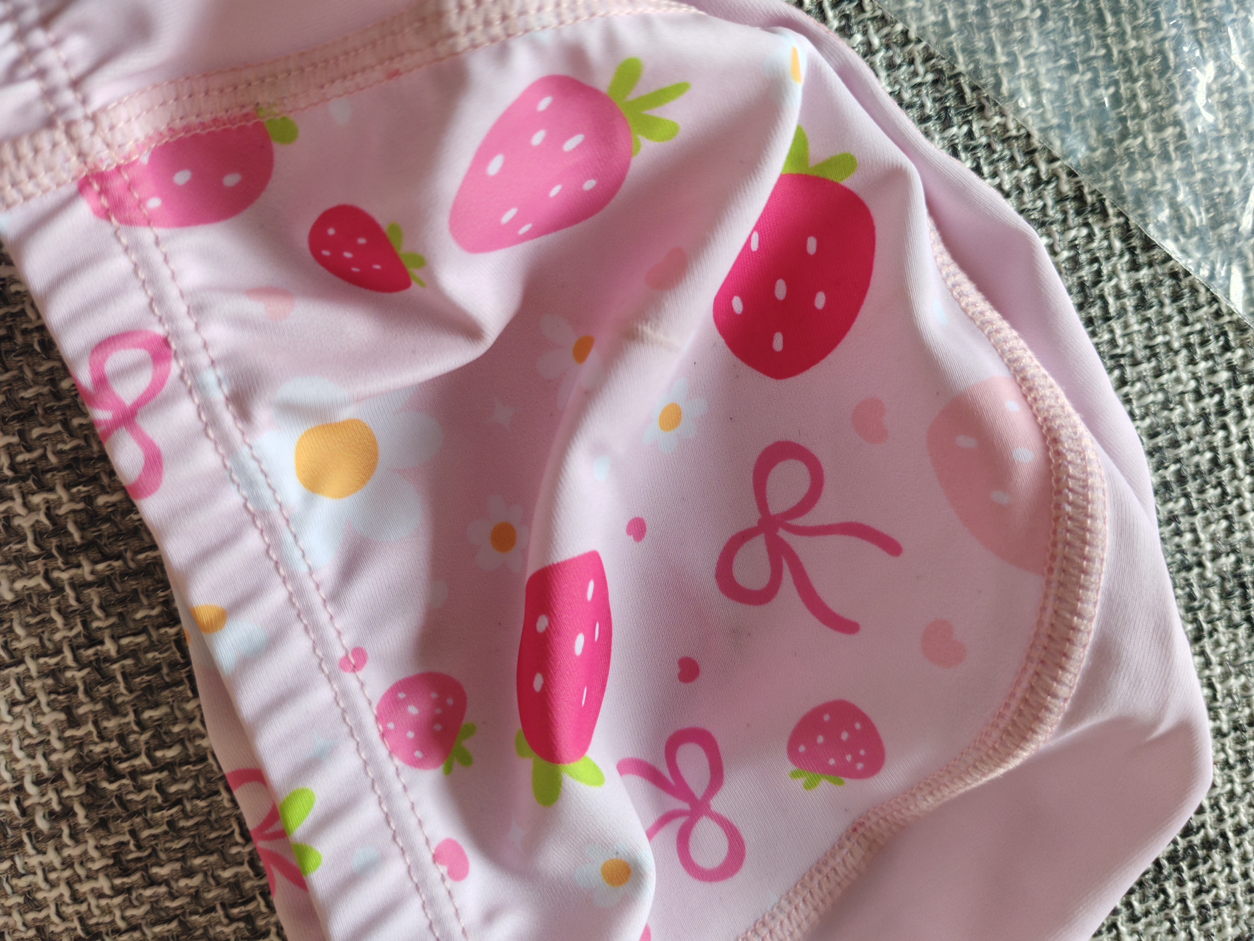 佑游儿童泳衣女连衣裙青少年防晒夏透气女孩游泳衣三件套36160粉色4XL 实拍图