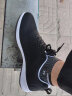 卡帝乐鳄鱼（CARTELO）运动休闲鞋男士中年网面鞋子透气飞织旅游男鞋 QH2010 黑色 43 实拍图