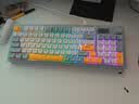 联想（Lenovo）K2有线轻音键盘 机械手感 消音结构95键 混彩灯效 人体工学 音量旋钮 有线办公键盘 复古灰 实拍图