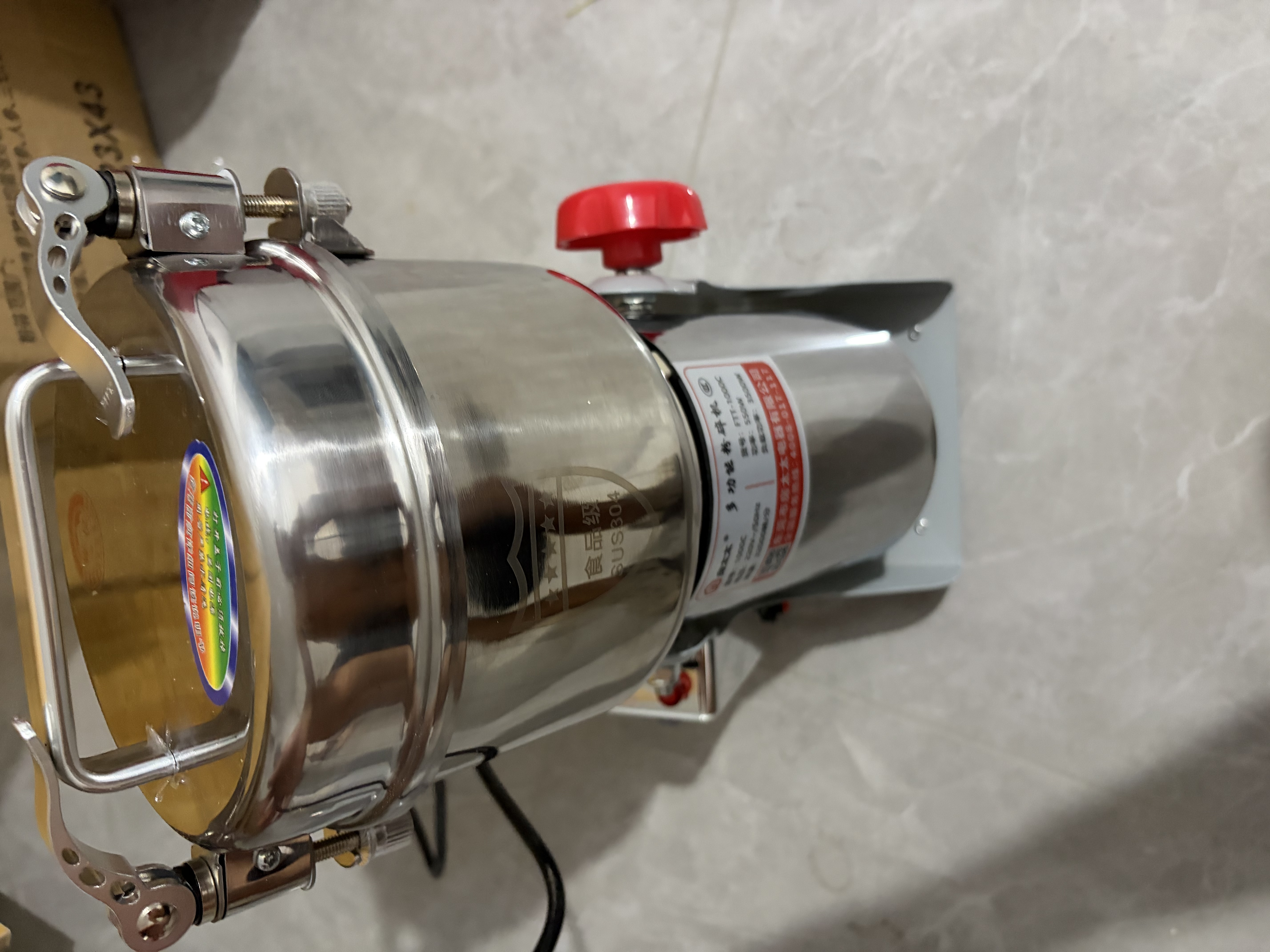 房太太 【304不锈钢】三七打粉机中药材粉碎机家用五谷杂粮磨粉机商用药店超细研磨机多功能破壁机料理机 1000克（304不锈钢）纯铜芯大电机+无害粉碎仓 实拍图