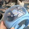马博士婴儿洗头帽儿童洗澡帽浴帽宝宝洗头神器挡水可调节护耳洗发帽蓝色 实拍图