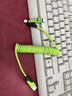 车载伸缩弹簧65W充电线四合一数据线适用华为苹果16iPhone快充线 车载弹簧线（颜色随机）-1条装 实拍图