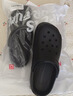 名创优品（MINISO）洞洞鞋男夏季外穿沙滩凉鞋防滑厚底踩屎感包头凉拖鞋黑色40-41 实拍图