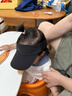 迪卡侬（DECATHLON）空顶帽男女夏天遮阳帽太阳帽鸭舌帽户外运动帽跑步帽子RUNC 新黑色-可调节松紧带款 新空顶帽松紧带（建议头围50-62厘米） 实拍图