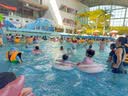 361°儿童游泳圈男女童防侧翻初学者宝宝可爱腋下圈充气夏日粉 实拍图