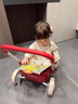 kidpop宝宝学步车推车1—3岁儿童手推车玩具车婴儿周岁礼物助步车正品 【PP车斗】活力红赠防倾倒+牵引绳 410*240*560 实拍图