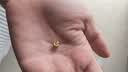 金玉白999黄金猫眼金珠散珠纯金转运珠足金3D硬金小金豆子DIY手串配件女 6mm猫眼金珠约:0.2g 实拍图