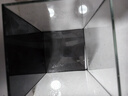 金晶超白玻璃桌面鱼缸小型家用办公室生态懒人全套造景小缸水草缸 裸缸+防滑垫 15*15*20 实拍图