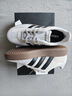 adidas「T头鞋」BARREDA休闲板鞋德训鞋男女阿迪达斯官方轻运动   灰色/黑色/树脂黄   35.5 实拍图