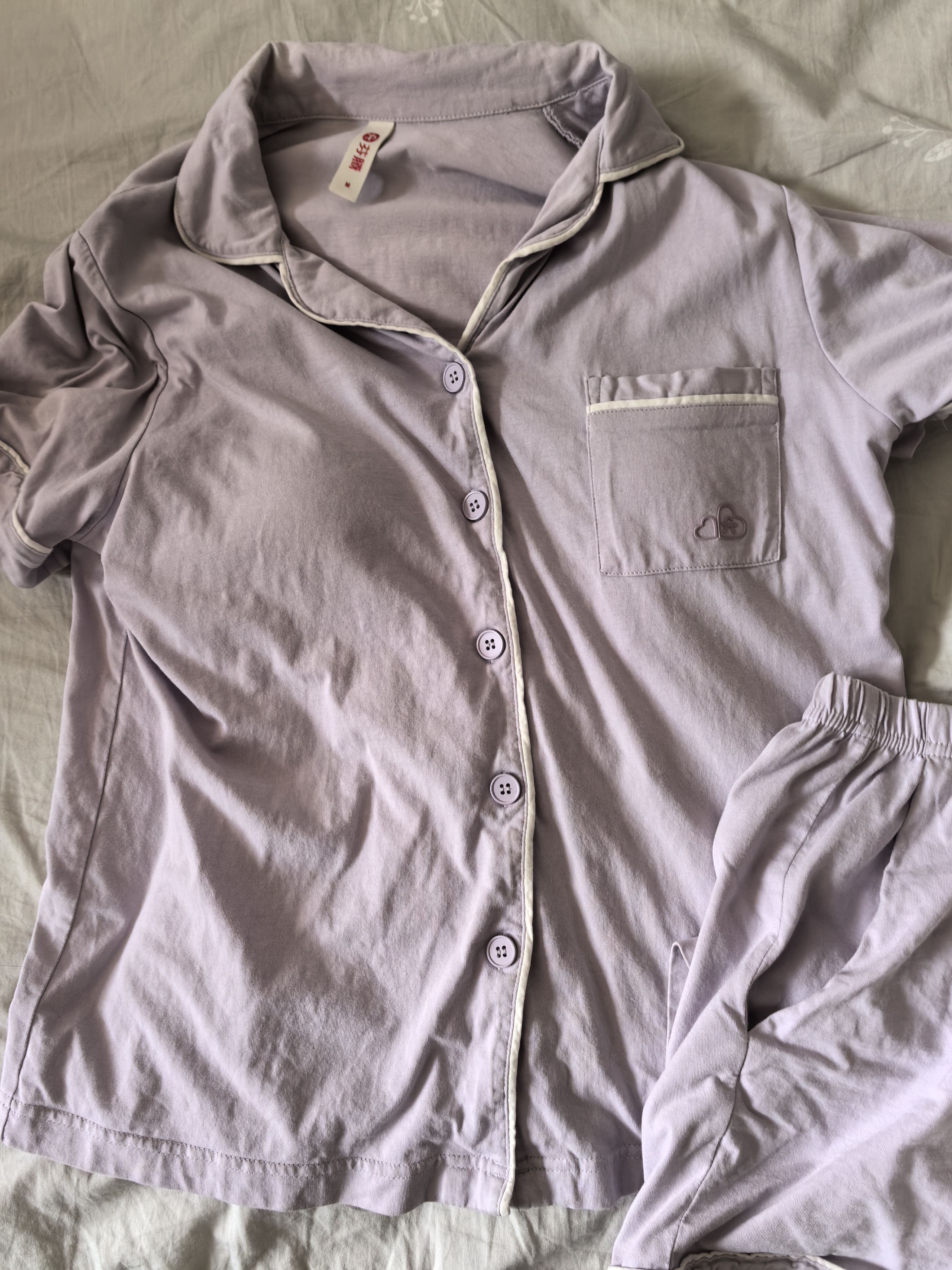 芬腾睡衣女带胸垫纯棉26年夏新款7A抑菌女士短裤家居服套装七夕礼物 实拍图