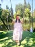 德玛纳【欧若假日风】夏季莱赛尔拼接假两件无袖露肩水滴扣蛋糕女连衣裙 实拍图