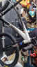 喜德盛山地自行车英雄600油压碟刹X6铝合金车架27.5轮径27速变速 暗夜雅白17寸(身高170-185) 实拍图