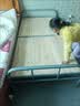 折叠床成人家用简易双人床办公室午休床宿舍单人床1米5老式硬板床 莫兰迪色90x198x35cm 静音不摇晃+实木护腰床板 实拍图