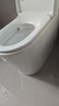 九牧（JOMOO）马桶 家用虹吸式马桶大冲力节水坐便器 防臭瞬冲 易洁抗菌马桶 银离子抗菌-易洁无棱11322-305坑 实拍图