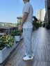 安踏（ANTA）运动裤男2026春秋季新款直筒宽松纯棉男士休闲裤子男青少年长卫裤 灰色【常规直筒-刺绣logo-拉链口袋】 XL /180（140-160斤） 实拍图