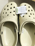 卡骆驰（CROCS）经典洞洞鞋轻便百搭女沙滩鞋包头拖鞋男鞋|10001 骨白色-2Y2(含智必星) 43 (270mm) 实拍图