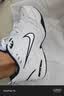 耐克轻便训练鞋秋季健身缓震老爹鞋NIKE AIR MONARCH 4 415445 102白色/金属银/深藏青 41 (260mm) 实拍图