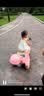 HIMEILI儿童电动摩托车可坐双人遥控三轮车1-6岁男女孩宝宝可驾驶玩具车 粉色双驱+12V升级电+软座+遥控 实拍图