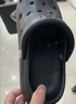 朴西沙滩休闲洞洞鞋女士EVA厚底增高情侣凉鞋男 珍珠黑 42-43  实拍图