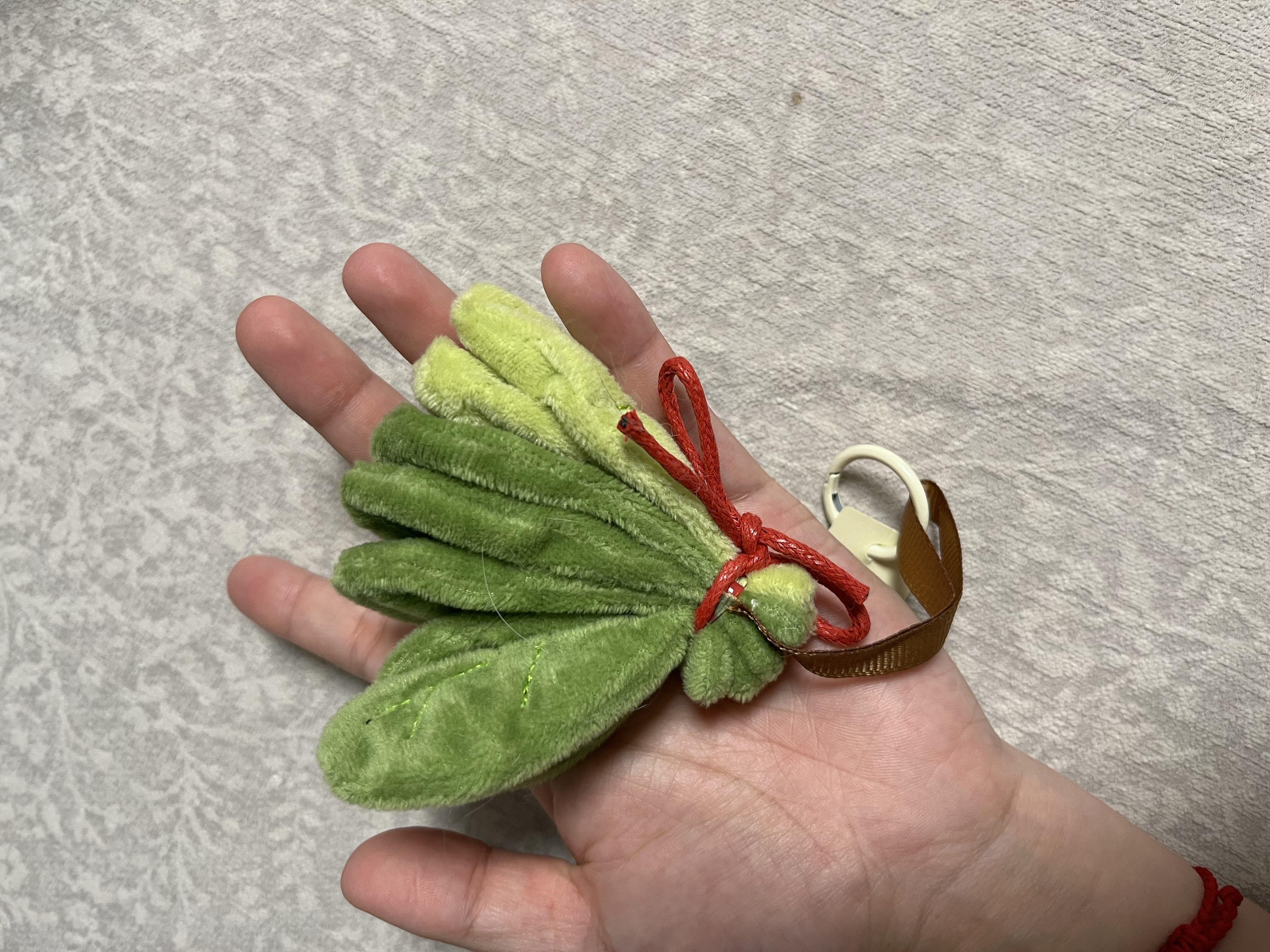 首力仿真柚子叶挂件拍拍除烦恼毛绒玩偶书包钥匙扣包包配饰创意礼物 实拍图