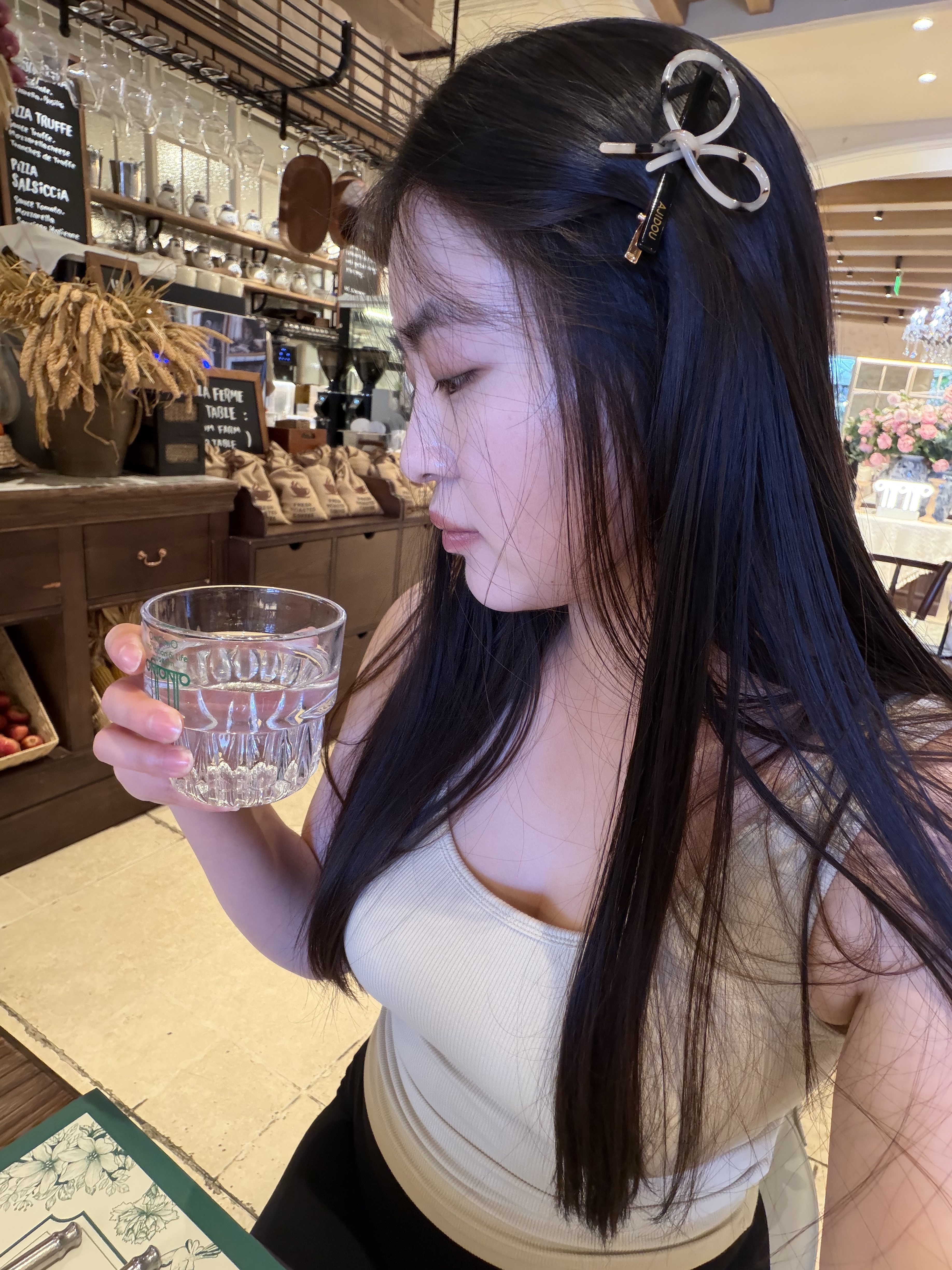 阿吉豆发夹女春夏新款醋酸板材侧夹小众设计蝴蝶结刘海边夹浅豹纹 实拍图