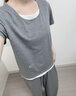 静韵【秦岚同款 深睡衣70】超柔软莫代尔凉感睡衣女夏家居服套装男 实拍图