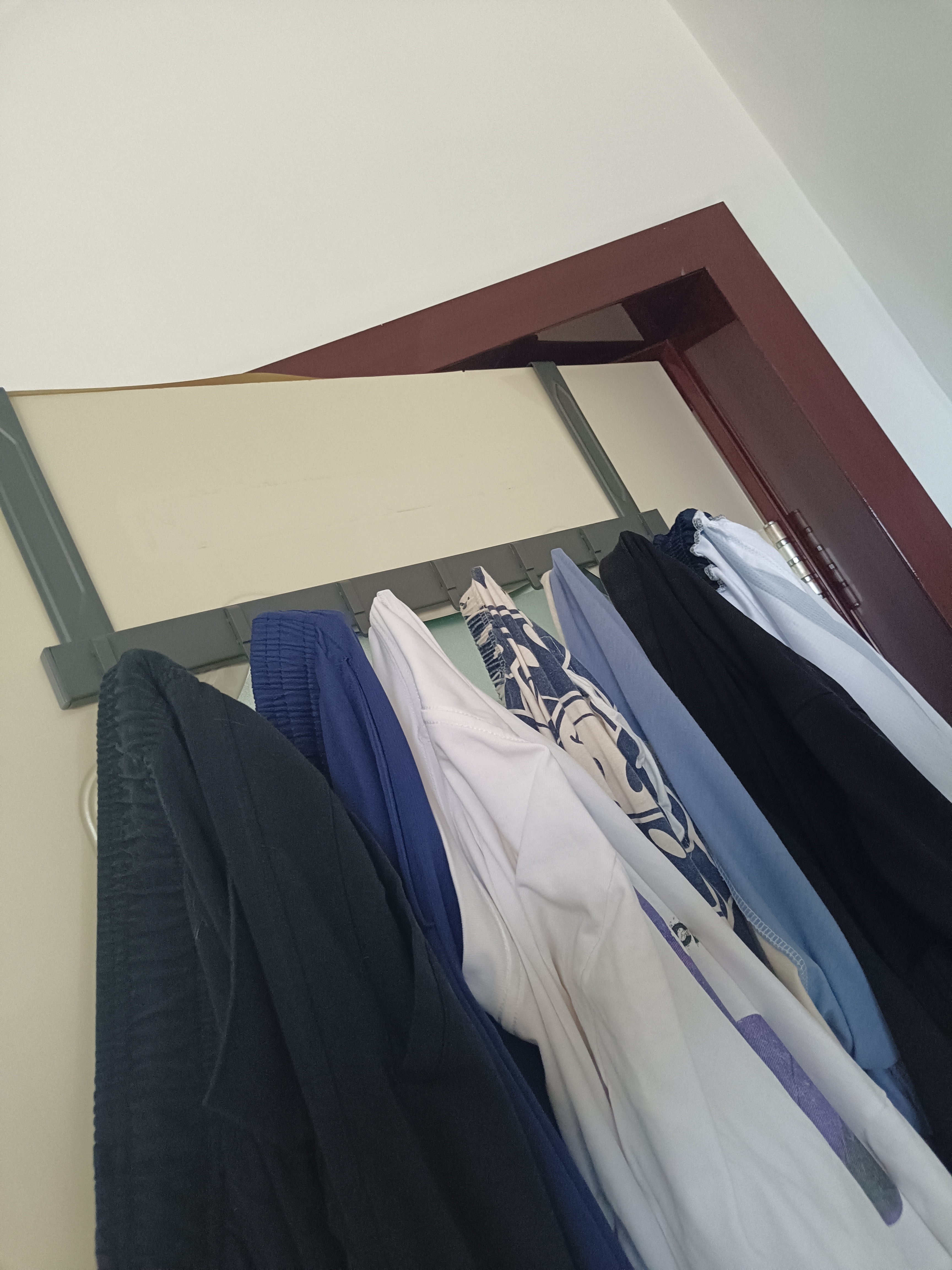 馨沛卧室门后挂衣钩挂衣服架神器房门上免打孔不伤门背式置物架挂钩 实拍图