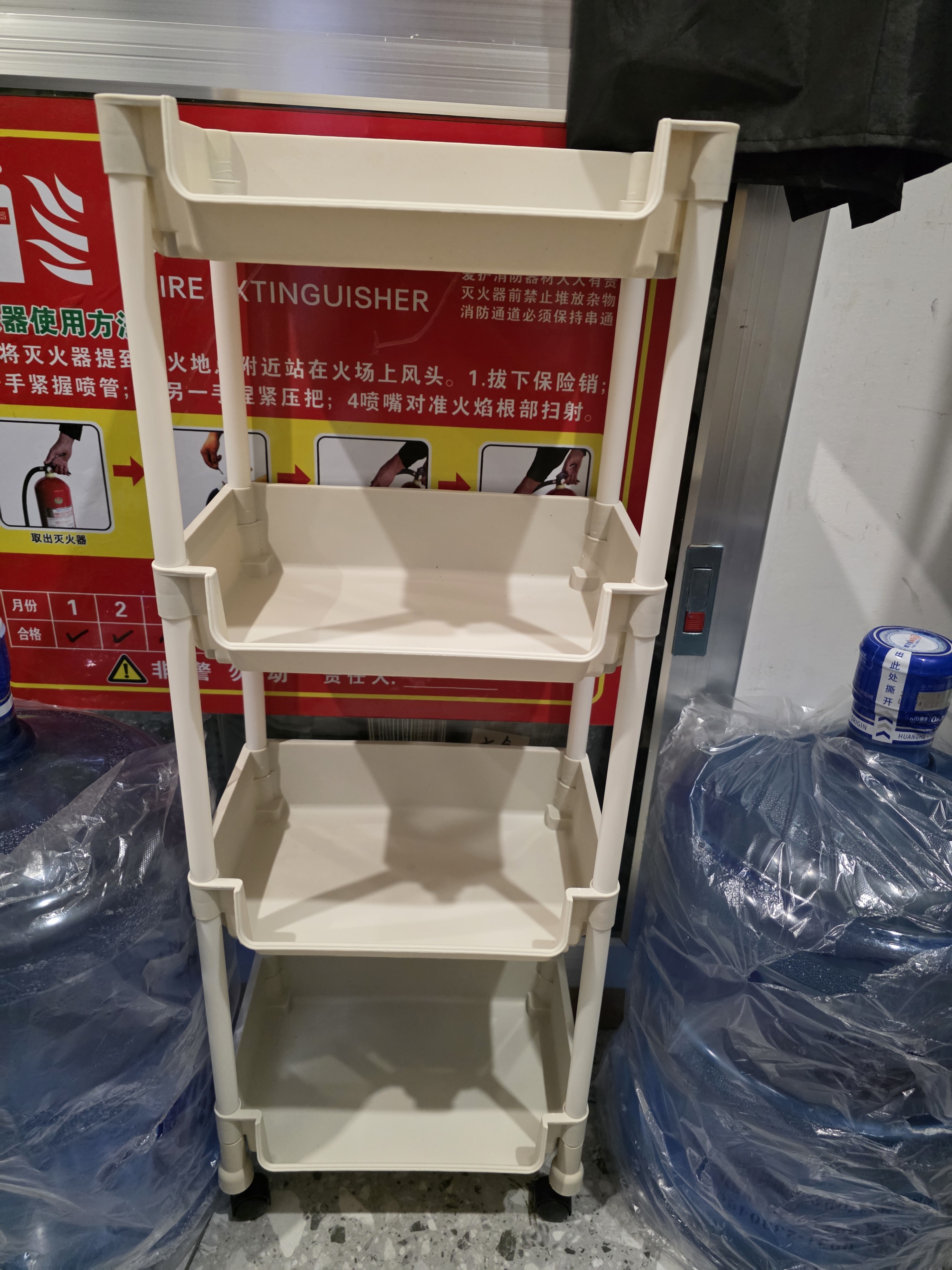 Kaooseen书架置物架落地书报架收纳宣传架杂志架期报刊架展示架 【管理员推荐】书报收纳架车4层 实拍图