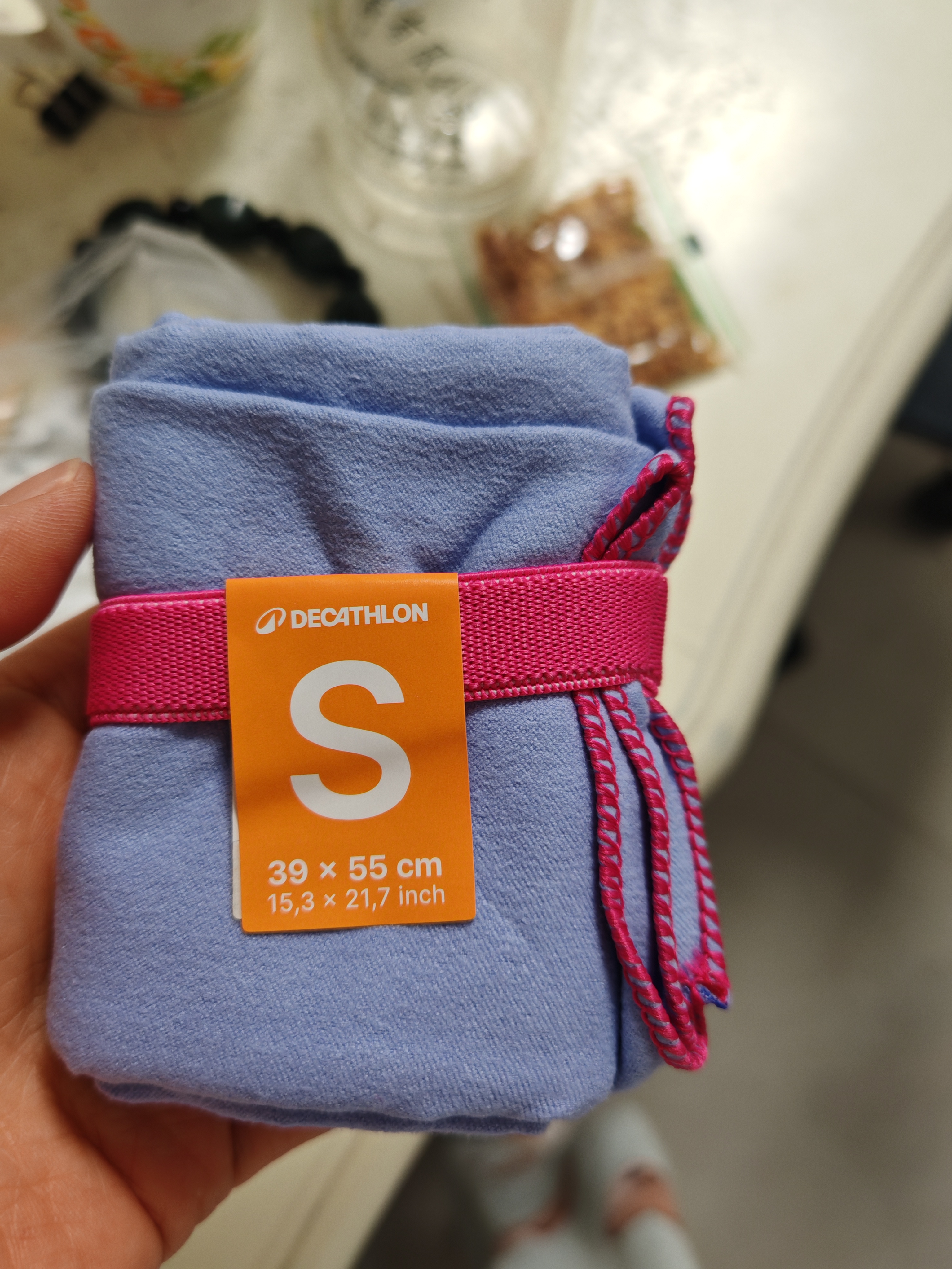 迪卡侬（DECATHLON）快干浴巾游泳运动毛巾吸汗便携保暖温泉薰衣草-4045043 实拍图