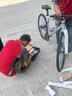 福特平把公路自行车成人青少年中学生超轻变速单车   YM200-流光银L码 实拍图