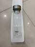 双层加厚玻璃杯高硼硅保温杯带茶隔男士水杯茶水分离耐热450mL 双层加厚-钢本色450ml 实拍图