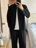 花花公子（PLAYBOY）棉麻唐装中国风男装外套夏季款新中式男装设计感小众盘扣男装上衣 黑色【专柜品质】 M 90-110斤【专柜品质】 晒单实拍图