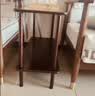 第一森林实木小桌子小茶几客厅边几沙发边桌简约茶台双层阳台小方桌置物架 【进口橡胶木】胡桃色60*40*55cm 实拍图