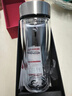 希诺抗菌玻璃杯双层防烫办公车载水杯男高档泡茶杯子XN-9303 360mL 实拍图