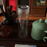 高硼硅双层水晶盖玻璃杯大容量泡茶杯茶水分离安全无毒隔热杯车载 双层直筒杯水晶盖 350ml 1只 实拍图