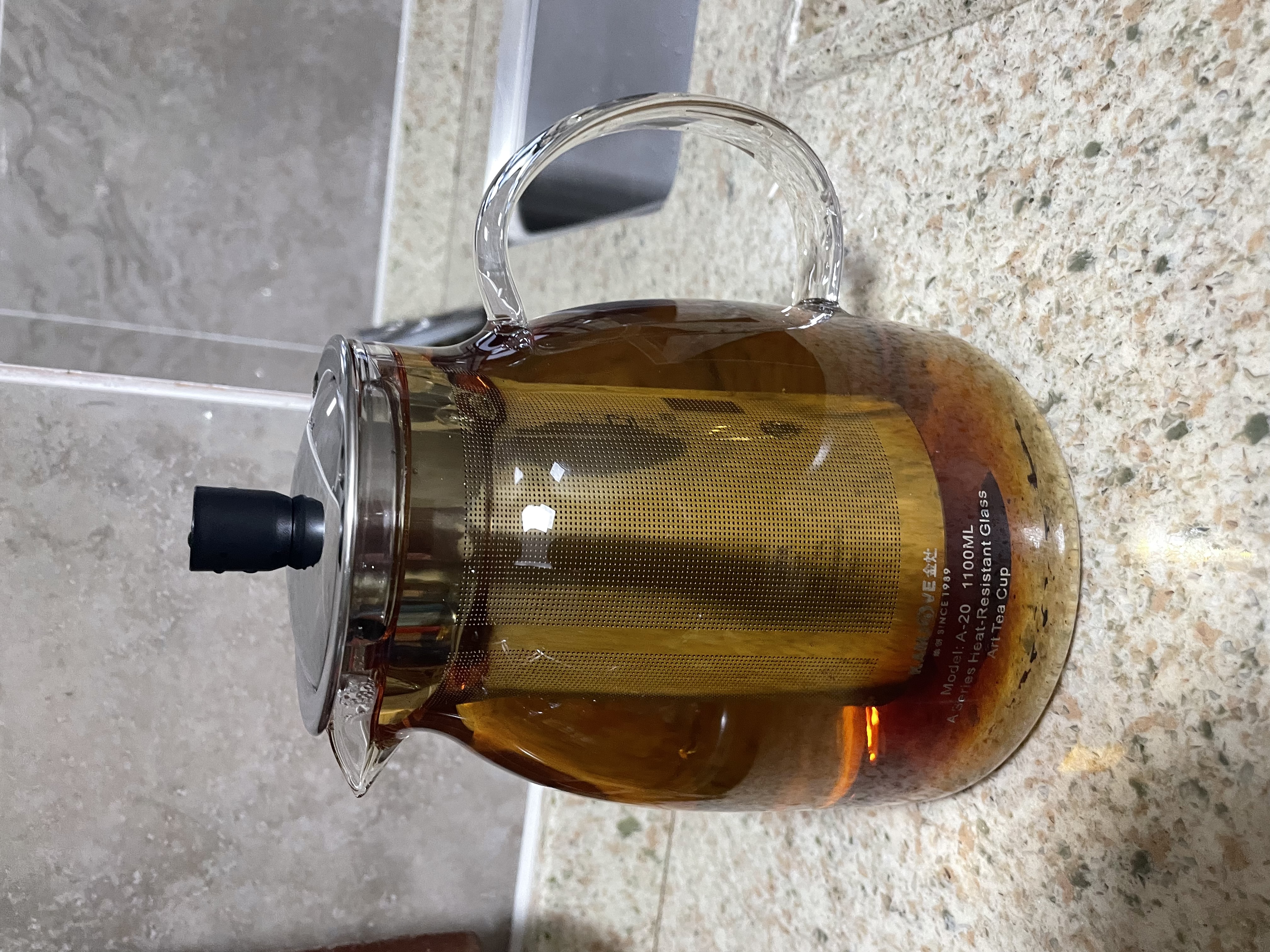 金灶（KAMJOVE）泡茶壶飘逸杯 耐热玻璃茶具功夫办公室花茶壶 茶水分离杯茶壶家用 实拍图