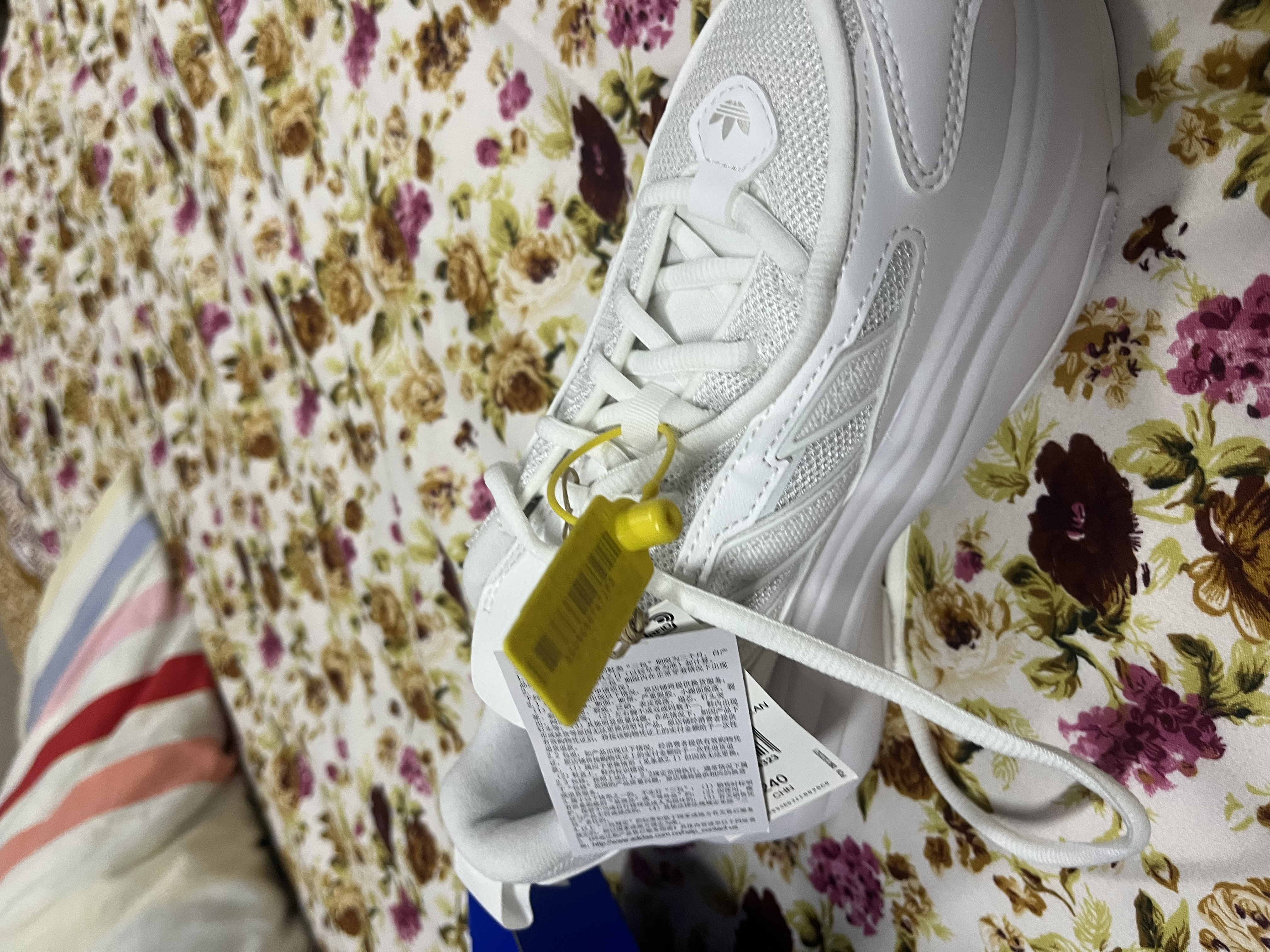 阿迪达斯（adidas）秋季女鞋跑步鞋网面透气休闲运动鞋百搭潮流老爹鞋 浅青灰 38 实拍图