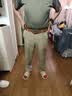优衣库麻混纺休闲裤男装裤子棉麻透气舒适可调节26春夏新款482920 32 深米色 L 实拍图