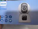 飞利浦（PHILIPS）摄像头家用监控器360度无死角带夜视全景监控无需连wifi终身免流量手机远程可对话室内高清监视器 4G免充值双摄+7天循环录像+终身免费流量 实拍图