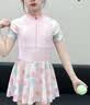 361°儿童泳衣女童泳镜泳帽套装女孩连体裙式平角中大童游泳衣泳装120 实拍图