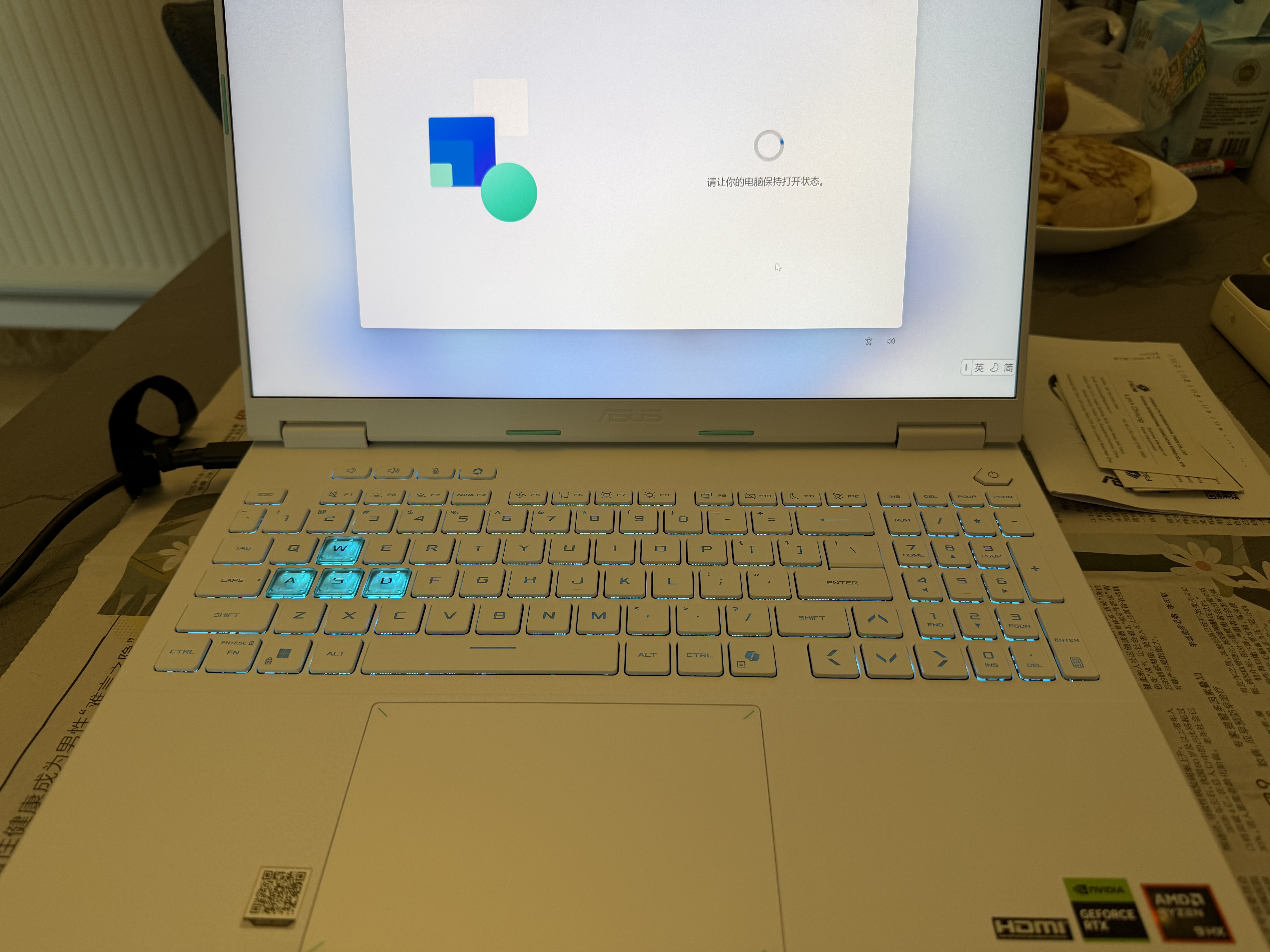 华硕（ASUS）华硕天选6 Pro 锐龙版 16英寸 学生优惠 游戏本 笔记本电脑 锐龙9 8940HX/RTX5060/魔幻青 240Hz 16G内存/1T高速固态硬盘 2.5K  |16:10高色 实拍图