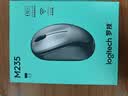 罗技（Logitech）M235 鼠标 无线鼠标 办公鼠标 对称鼠标 黑色 带无线2.4G接收器 实拍图