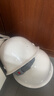 舜选安全帽工地新国标高级安全头盔防砸透气 纯ABS材质 领导工人建筑施工铁路工程 白色SHX-K2 1顶 实拍图