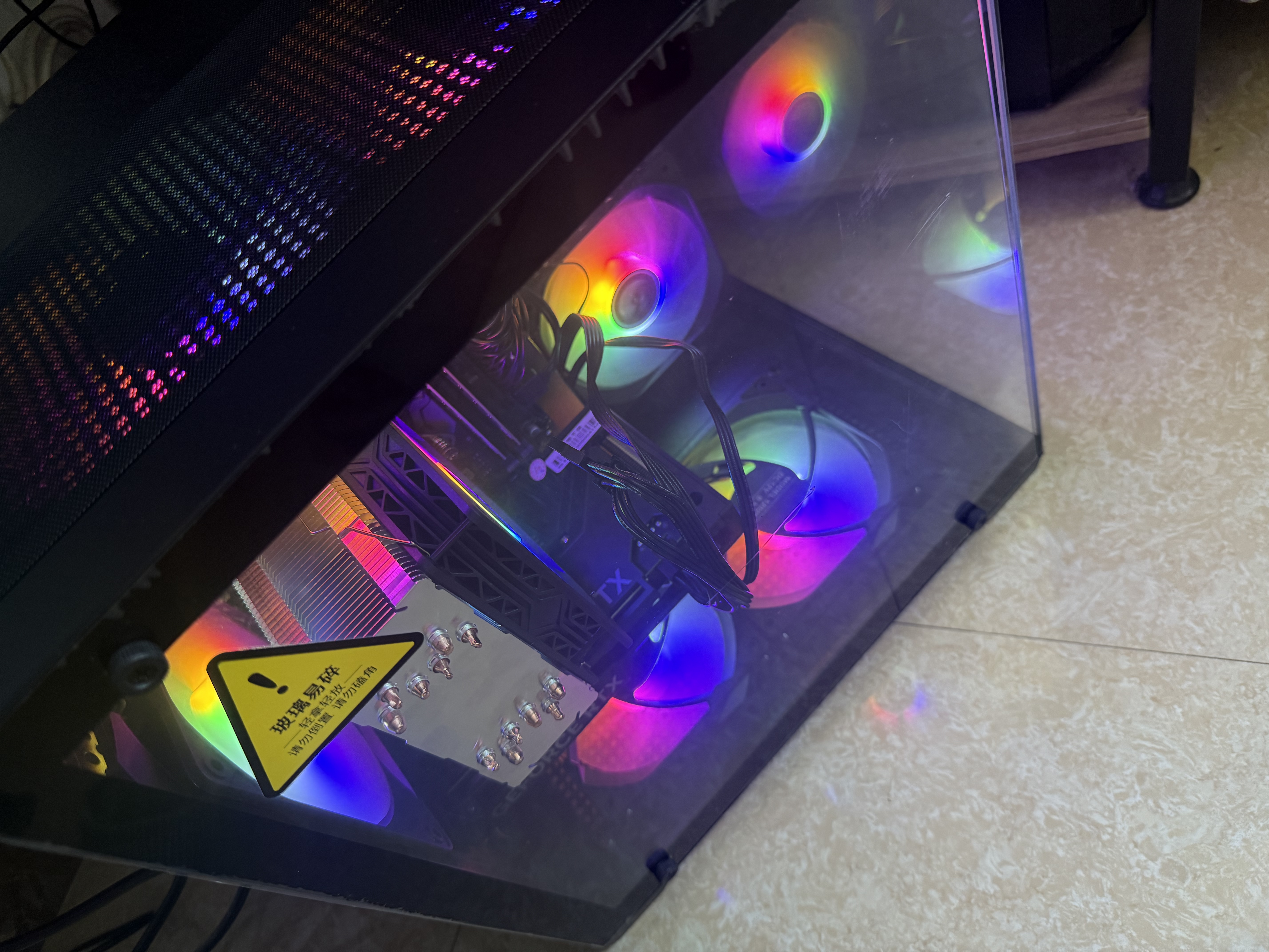 华硕（ASUS）ROG海景房5060全家桶14代酷睿i7台式电脑DIY组装机PBA独显主机直播设计游戏电竞企业大额补贴整机 【爆】酷睿i7丨5500独显丨32G+1.5T设计 主机+24英寸高清显示器 实拍图