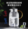 富光耐热玻璃凉水壶大容量家用果汁杯花茶杯茶壶冷水壶锤纹壶1200ML 实拍图