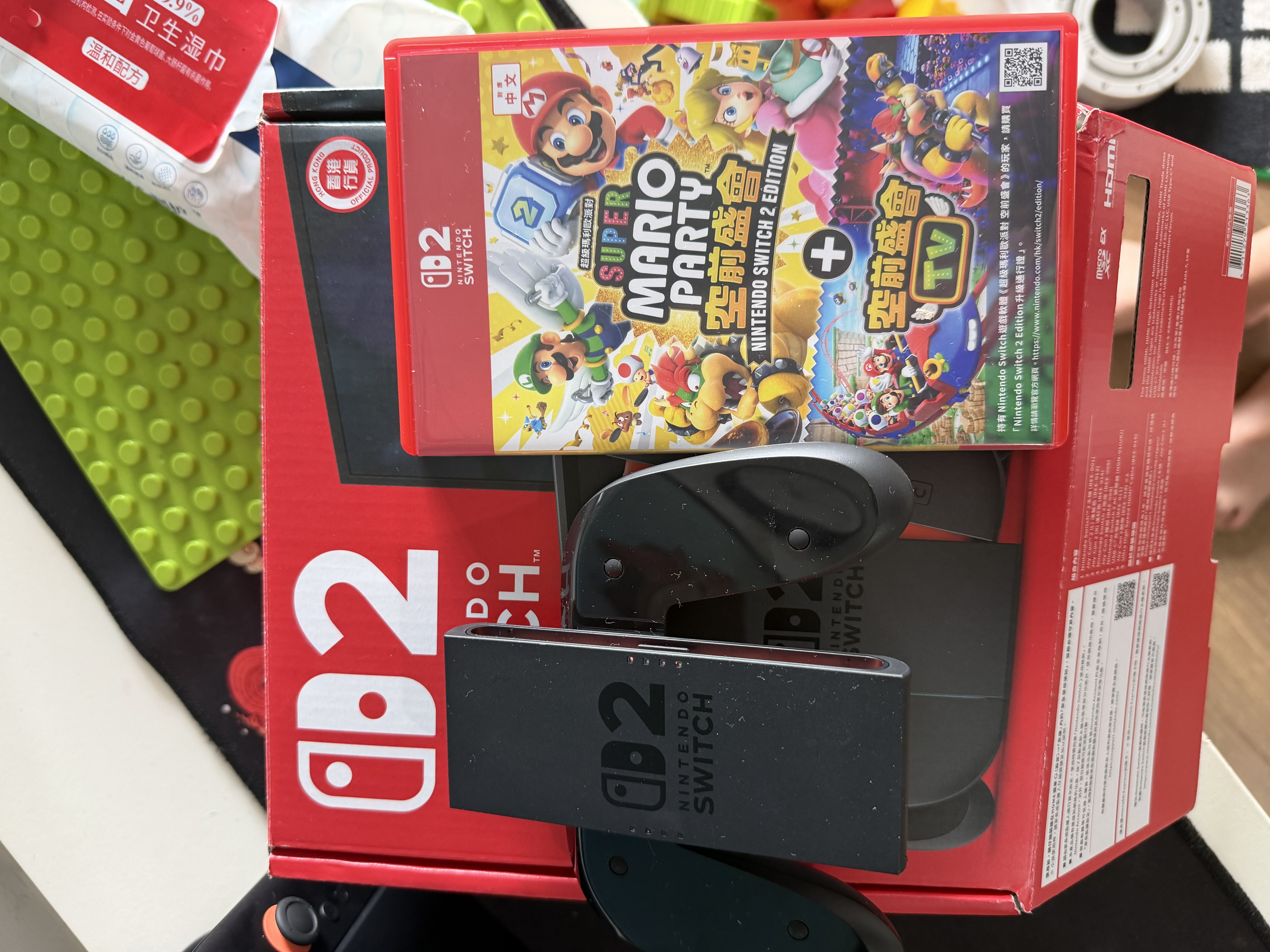 任天堂（Nintendo）【国内保税仓】Switch2/1代 OLED/续航加强日版/港版便携家用ns体感游戏机掌机 港版switch2+马里奥派对 空前盛会TV 实拍图