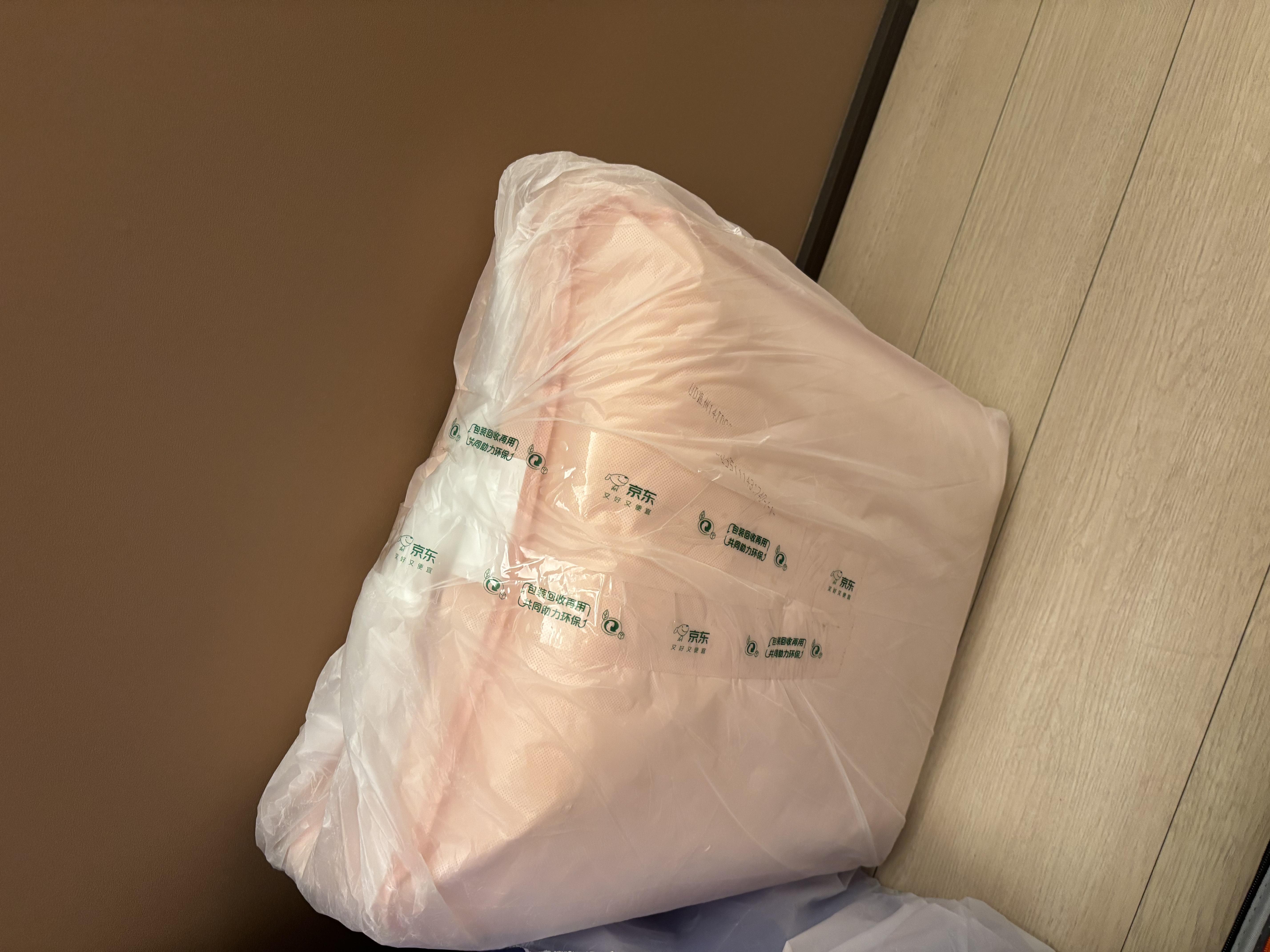 水星家纺被子冬被大豆被子学生宿舍冬季子母被芯纤维被约6.9斤150*210cm粉 实拍图